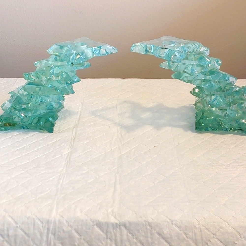 Baccarat candle holders.